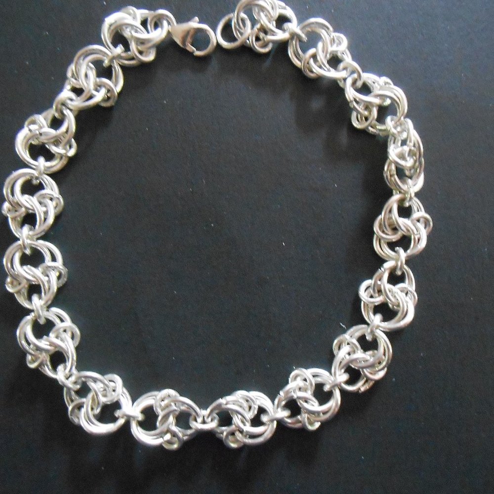 handmade 925 sterling silver 8'' celtic spiral